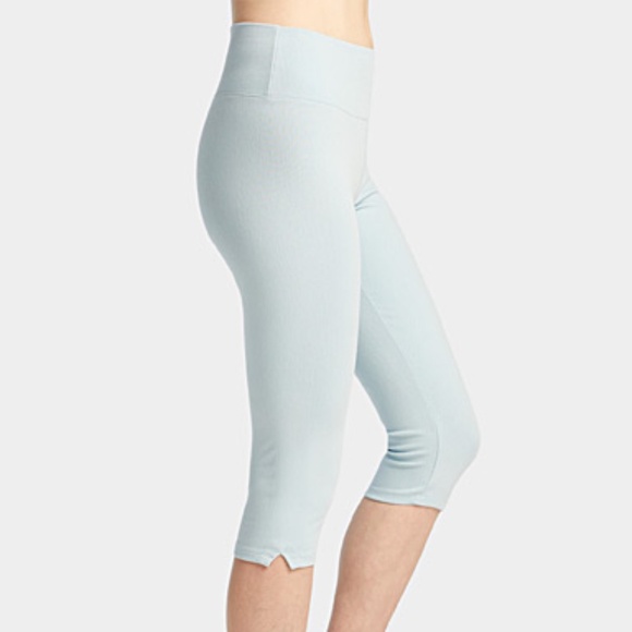 Light blue denim high waist capri leggings jeggings NWT - Picture 1 of 7